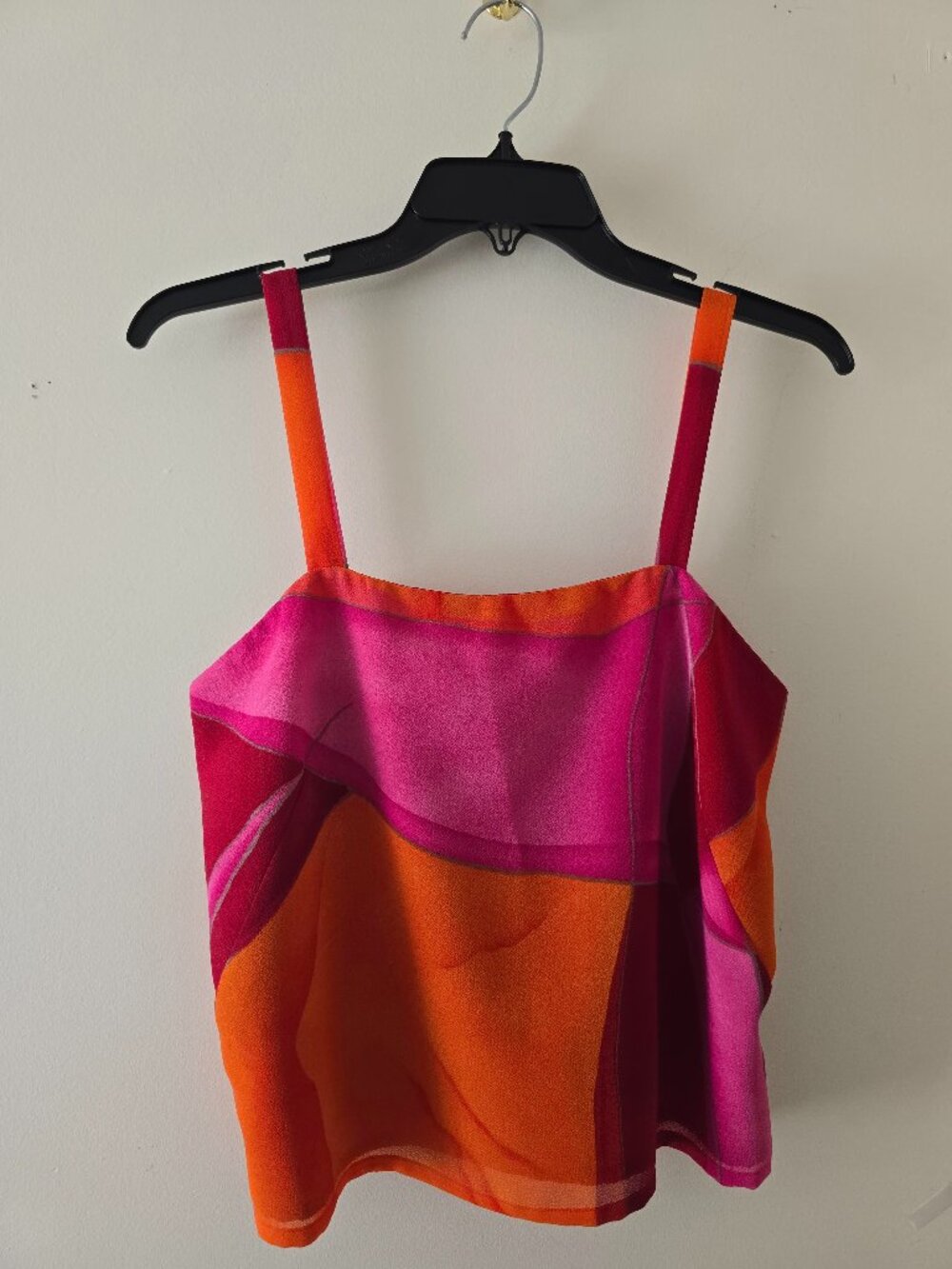 Bianca Nygard Multi Colored Pink Orange Sleeveless Top Blouse Size Medium